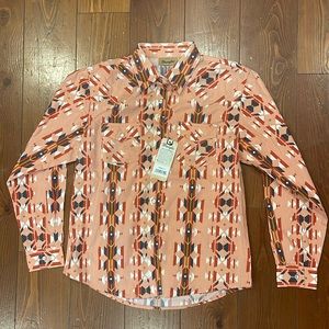 Wrangler retro vibe XL kids pearl snap